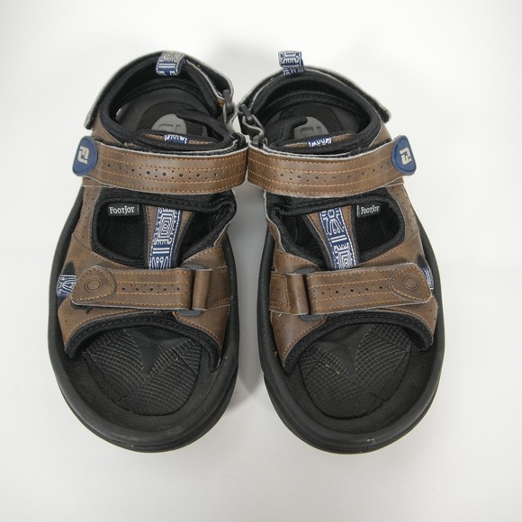 FootJoy Golf Sandals Mens 9 Brown Soft Spikes Adjustable Straps 45641 main image 6